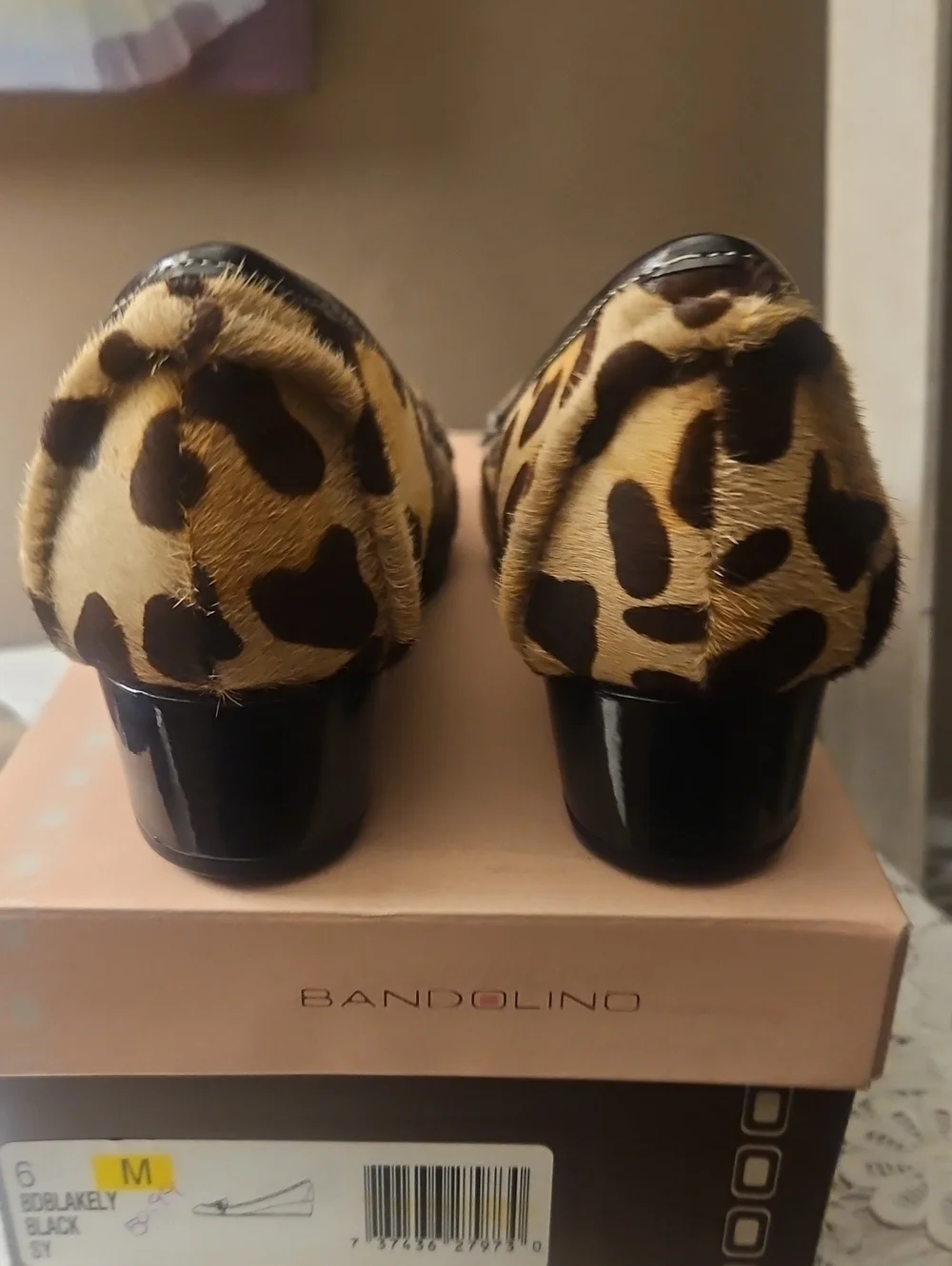 Bandolino Leopard Print Loafers in Tan and Brown